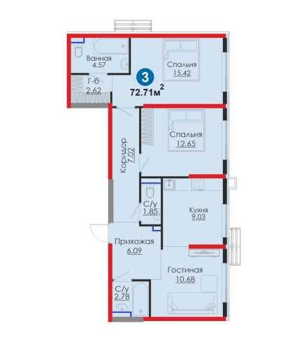 СРОЧНО! 3-к в Мирабаде, 72.7 м². 1-й этаж. Выгода 219 млн сум!(12)