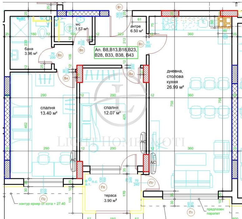Продава се Тристаен апартамент в Пловдив, Кючук Париж - 101 кв.м за 1515 €/кв.м - Снимка #10