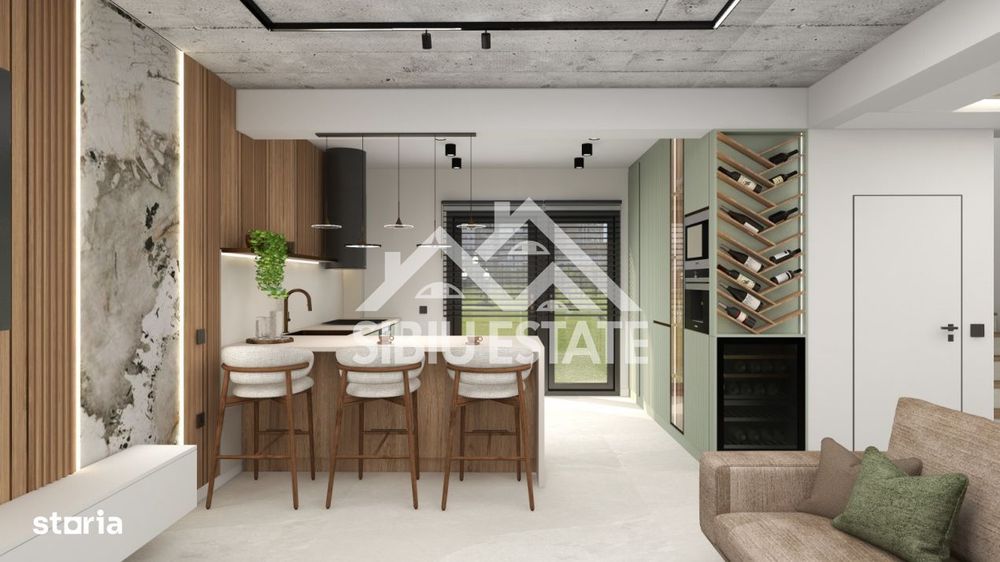 Casa 4 camere, 3 bai, garaj si curte larga, Sibiu Selimbar