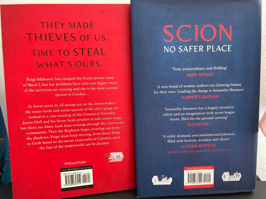 Set 2x Carte best seller ENG Samantha Shannon Bone Season & Mime Order