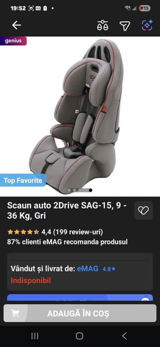 Scaun auto copil