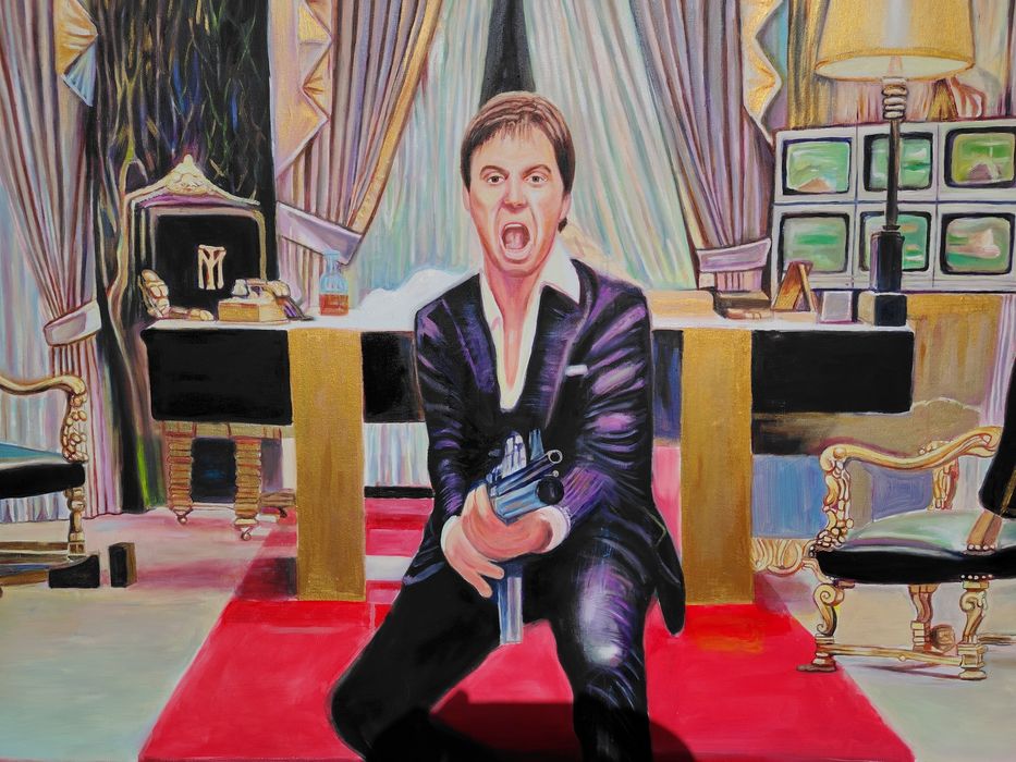 Картина На Сцена От Филма Белязанияа