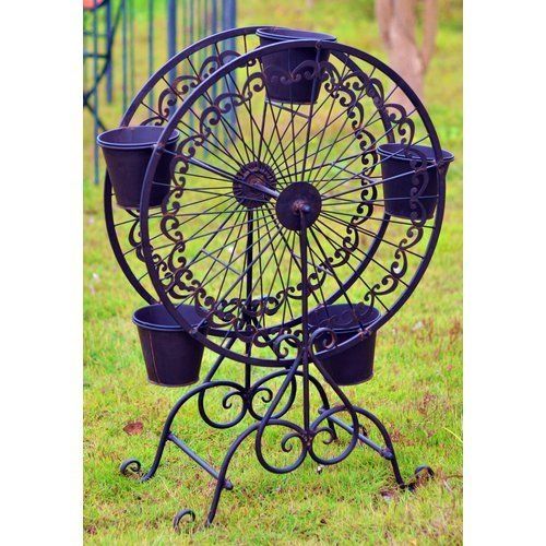 Suport flori tip carusel pentru gradina