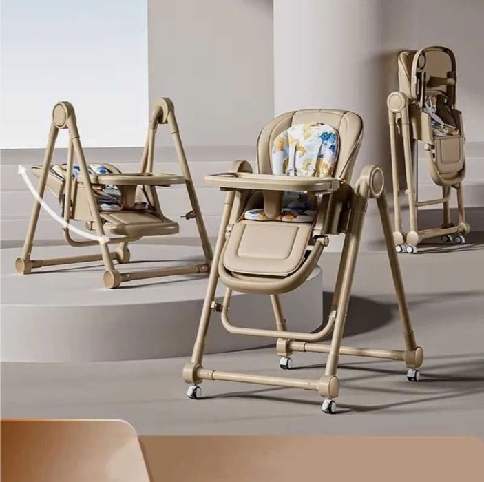 KIDILO original Стульчик для кормления 3 в 1 шезлонг качелями