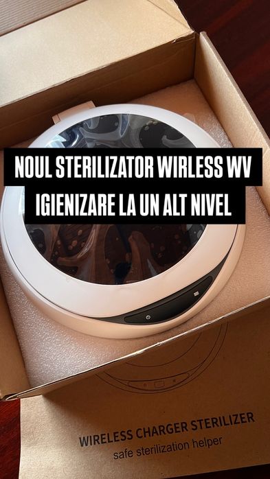 Încărcător wireless sterilizator rotativ 360 salon