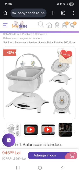 Balansoar si landou 2 in 1