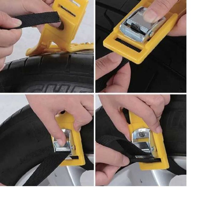 Комплект вериги за сняг Automat, Вериги с колани, 4бр