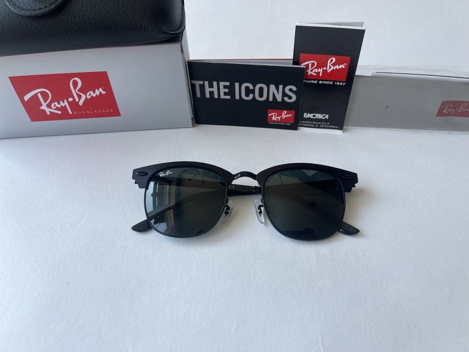 Ochelari de soare RAY BAN 3716 Clubmaster Metalici Noi