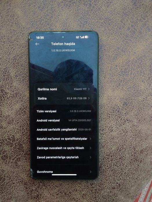 Ikkita telefon #1 Xiaomi 11T 5G 8/128 #2 iphone xs 64GB