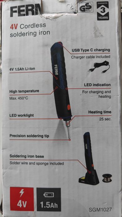 Акумулаторен поялник на батерии