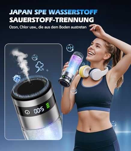 Бутилка за водородна вода Lozltx Hydrogen Water Bottle 6.85 PPM
