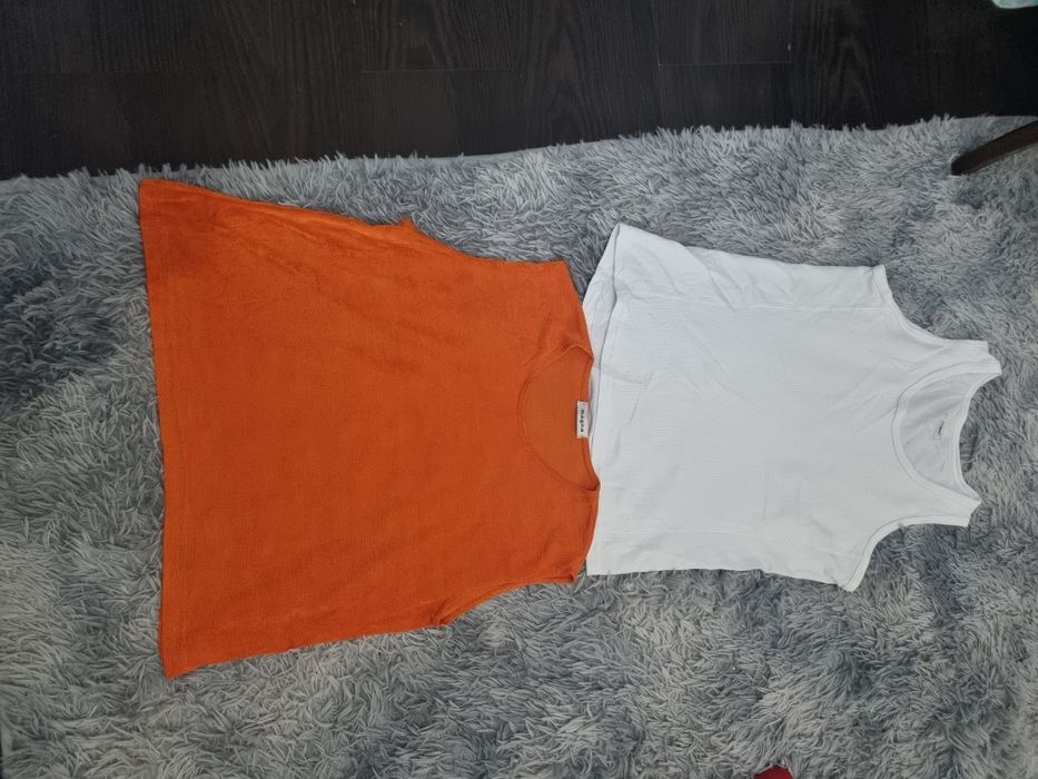 Lot 9 bluze / tricouri / topuri damă XL