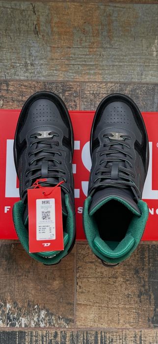 Diesel S-Ukiyo Mid X ( asphalt/verdant green ) sneakers inalt