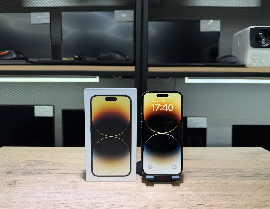 iPhone 14 Pro, Gold, 128 GB, АКБ76%, 2424/A10