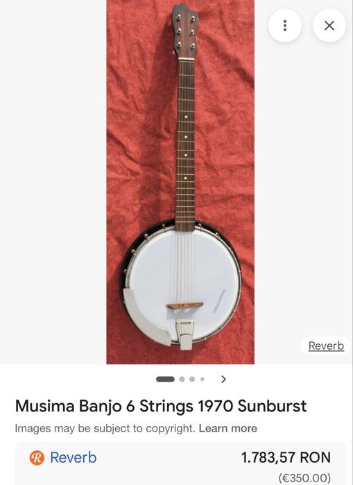 Musima banjo Sun Burst 6 corzi