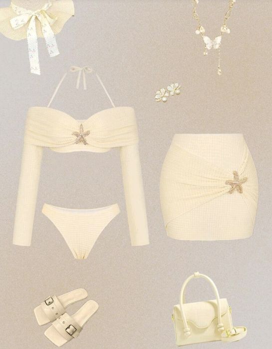 shein нов дамски комплект бански