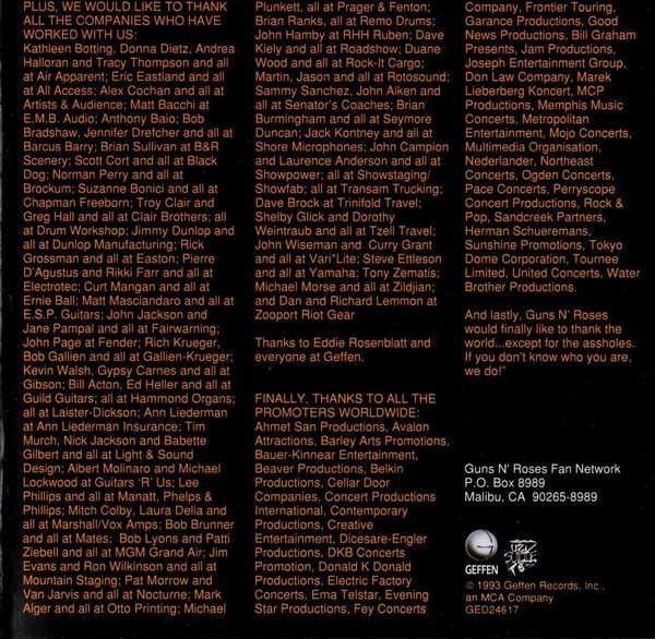 CD Guns N' Roses - The Spaghetti Incident? 1993