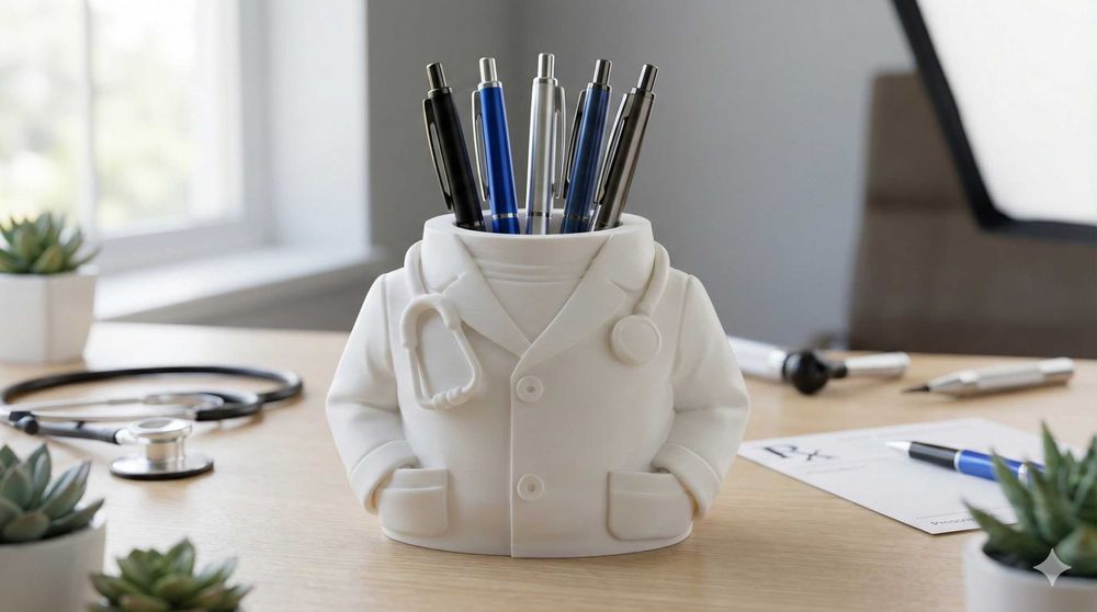 3D Принтиран Моливник / Органайзер "Доктор"/"Механик"