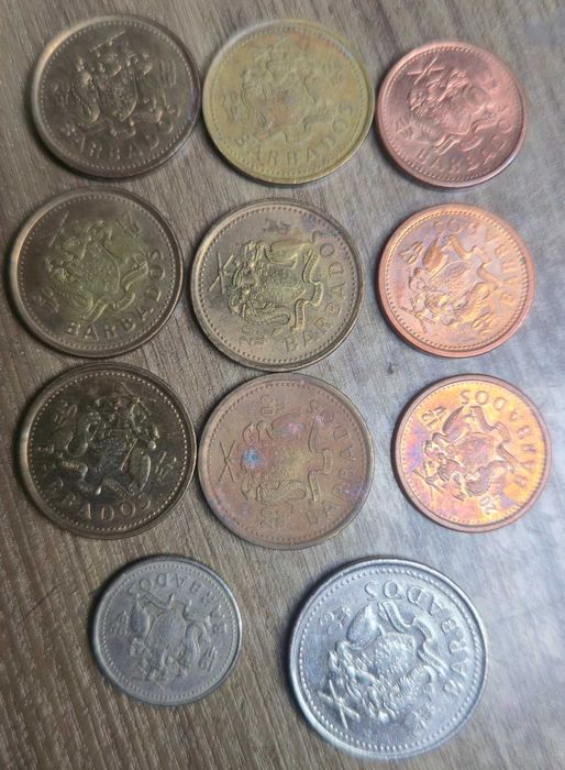 монети Барбадос 11бр