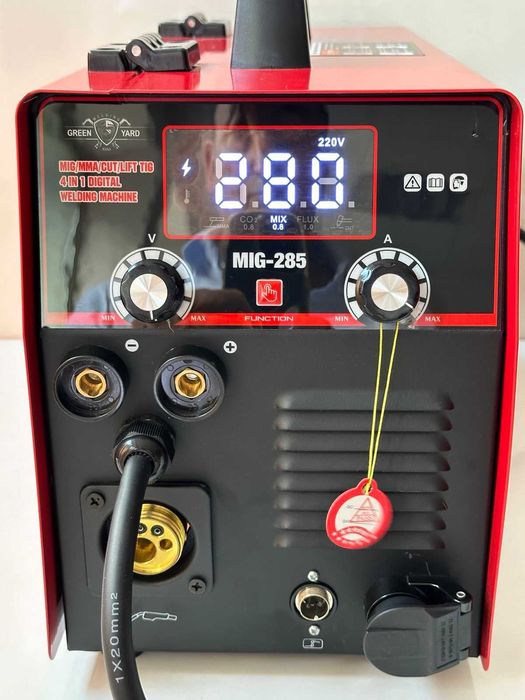 4 в 1, Телоподаващо, електрожен,аргон LIFT TIG 285A, плазма рязане 40А