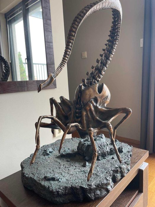 Alien queen facehugger sideshow recast, статуя / фигура