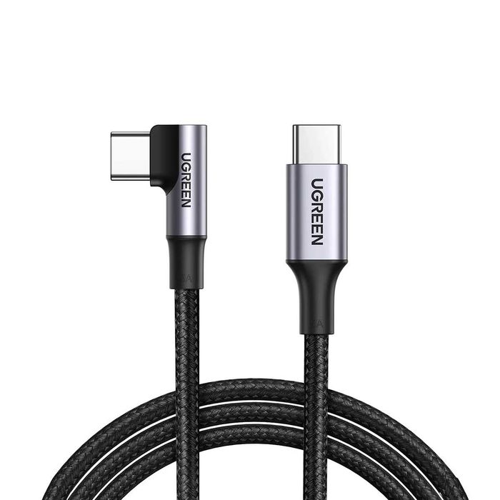 UGREEN Кабел Type-C - Type-C,1м,100W,PD Fast Charging 90 Degree,US334