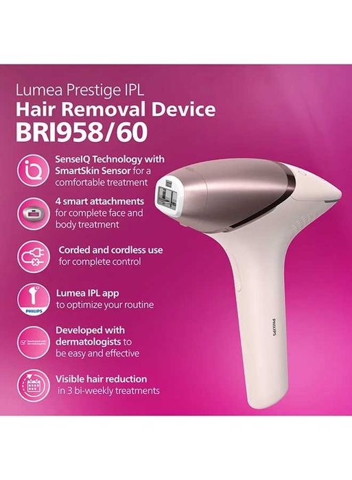 Фотоепилатор IPL Philips Lumea Seria 9000 BRI958