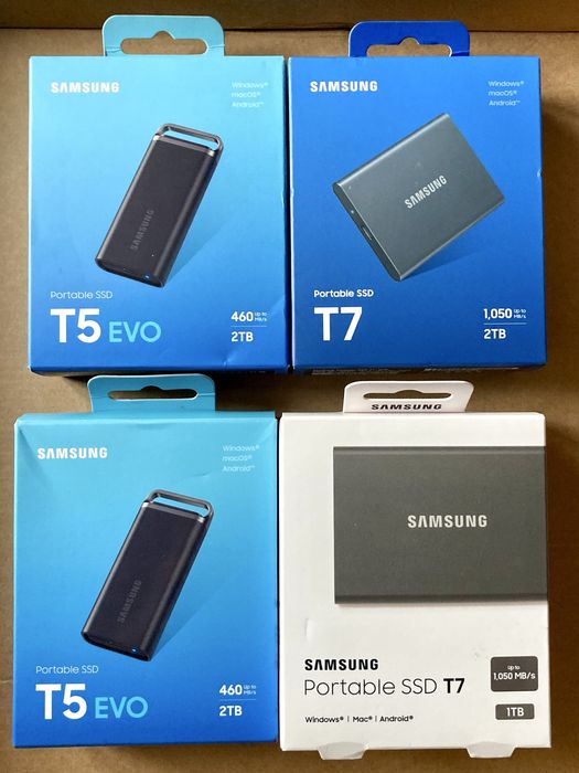 SSD Extern Samsung T7 1TB / T5 2TB/T7 2TB