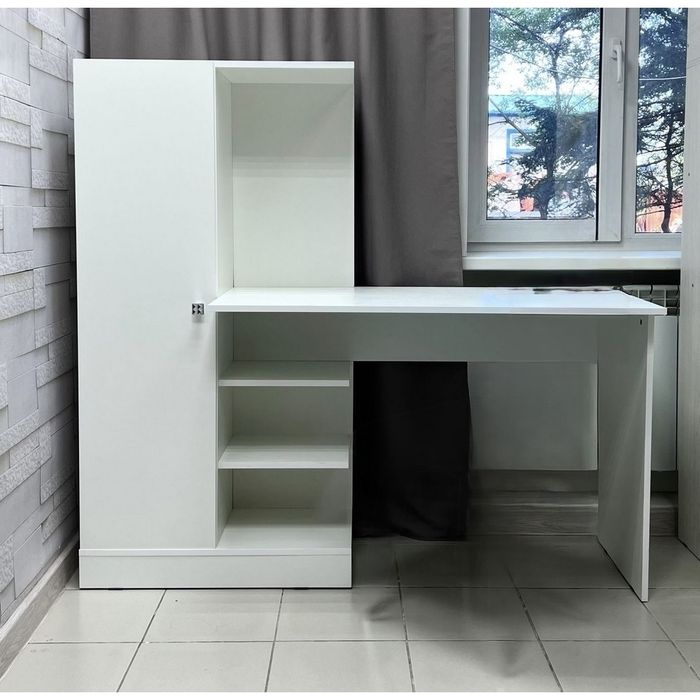 Шкаф-Стол белый. Компьютерный стол