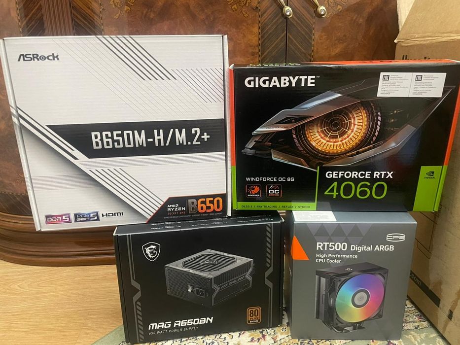 Игровой компьютер ryzen 5 7500f, rtx 4060