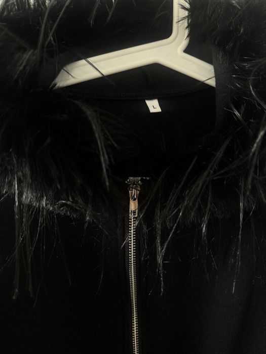 Зипка, капюшон с мехом, размер L, маломерит