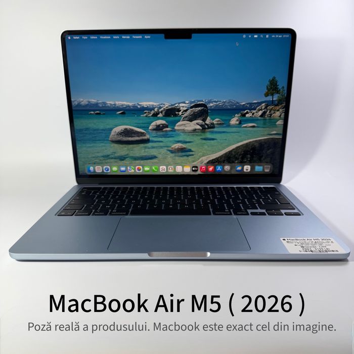 iSpotMobile.ro - Macbook Air M5 2026 512 gb baterie 2 cicluri - Garantie 2 ani