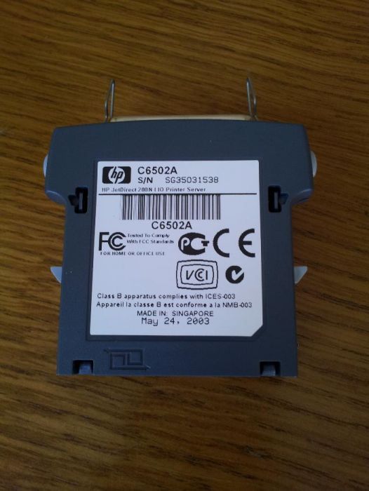 Adaptor HP JetDirect paralel printer server C6502A IEEE 1284-B