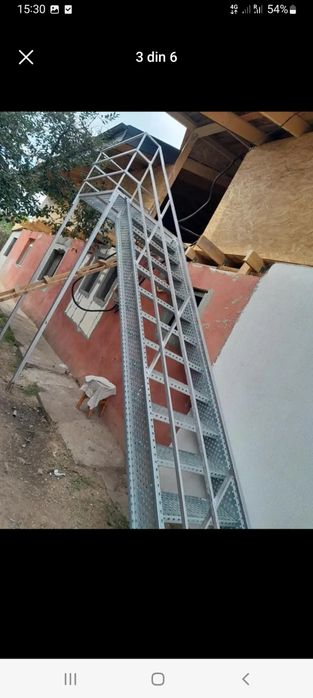 Confectionam scarii metalice zincate exterioare și pentru incendii , platforme, podete si balustrazi profesionale la cererea clientului . Asiguram tra