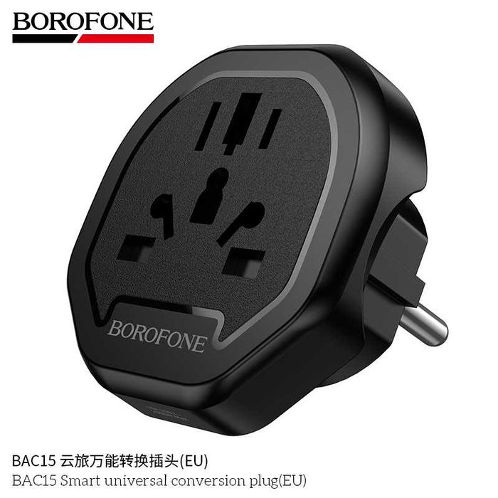 Borofone BAC15 Smart Универсальный Сетевой Адаптер (EU) Universal Plug