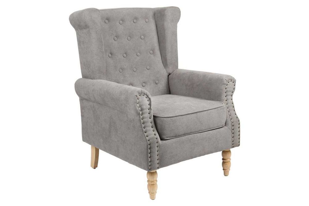 Удобно кресло Puzzle-home Piore, 3 цвята, Дървени крака, 77x80x106cm