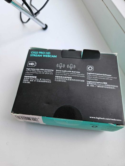 Logitech C922 Pro HD (оригинал) + штатив 1080p
