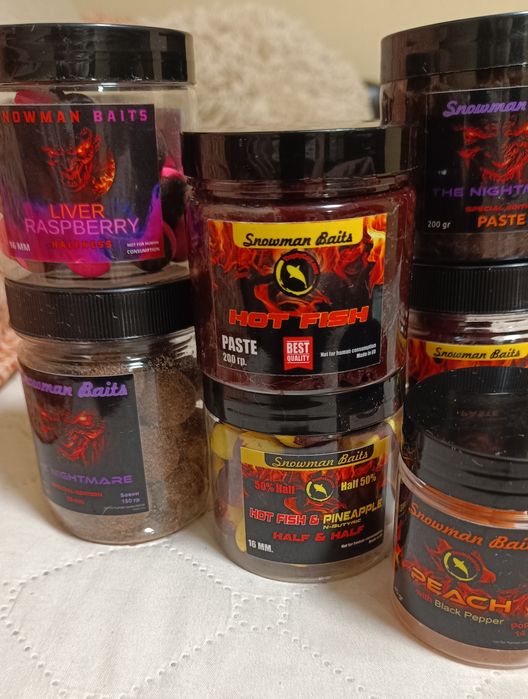 Топчета и пасти за захранка Snowman Baits