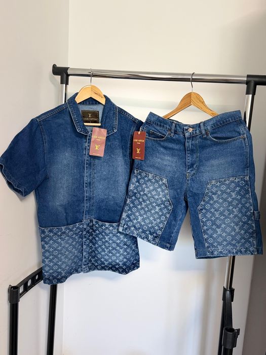Compleu Louis Vuitton LV set de vara denim