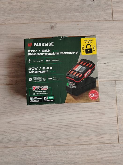 Incararcator +acumulator 20V Parkside noi
