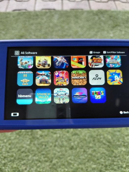 Nintedo Switch Lite modat cu cip raspberry pi 2040 si card de 128 Gb