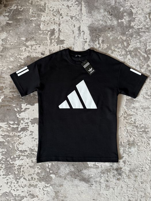 Tricou Adidas negru/alb