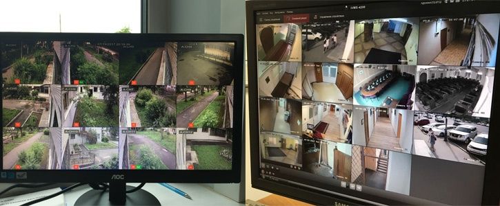 Установка камер видеонаблюдения