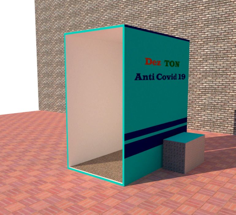 Дезинфекционный тоннель коридор барьер установка арка рамка коврик: 280 ...