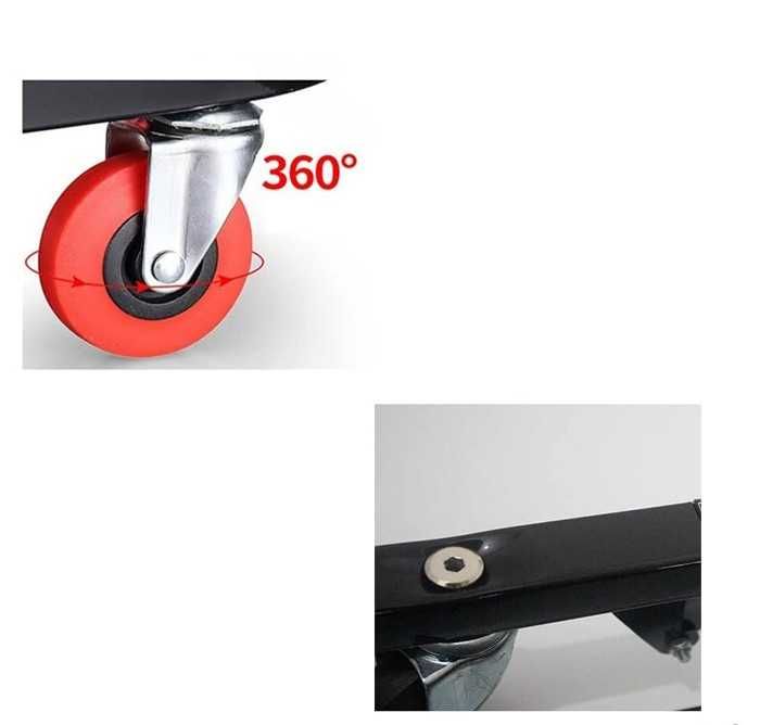 Сгъваема сервизна лежанка с колела 92 см - 150 кг