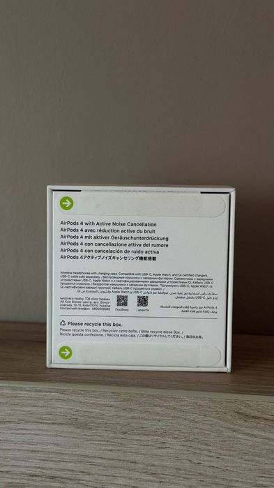 Слушалки Apple AirPods 4 (USB-C) with Active Noise Cancellation