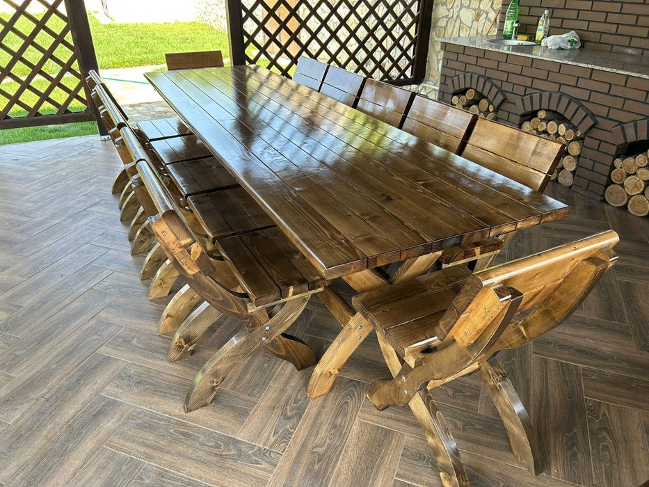 Masa cu scaune set 12 persoane