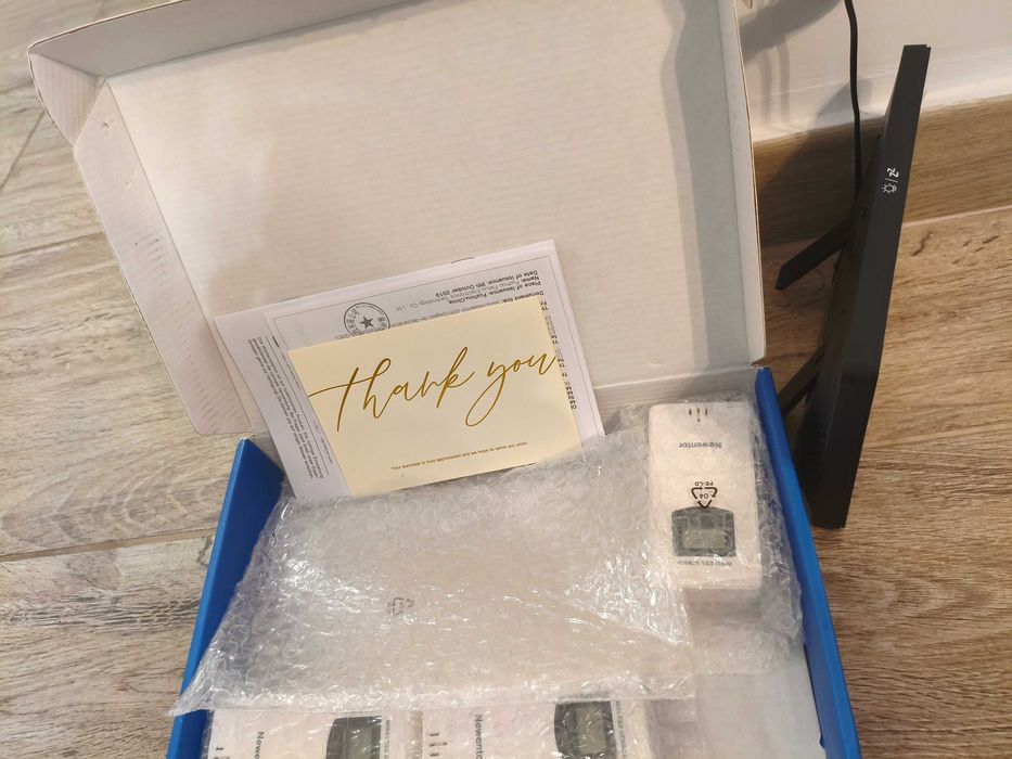 Stație meteo wirelesscu 3 senzori, prognoză meteo, ceas DCF, nouă