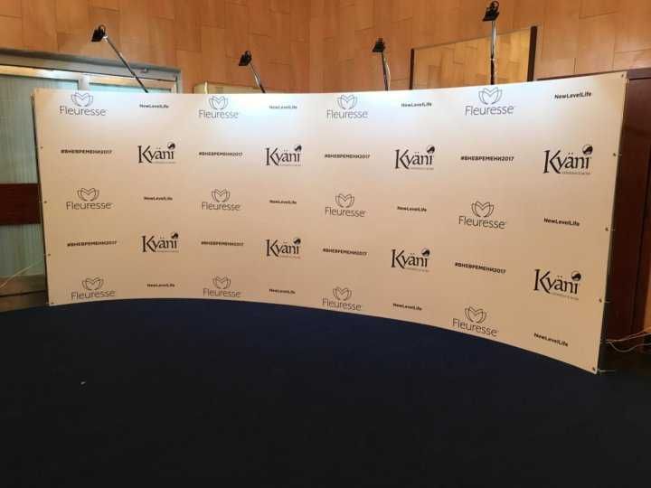 Пресс-волл Фотозона Бренд-волл Brand wall Ролл-ап Поп-ап Промо стойка