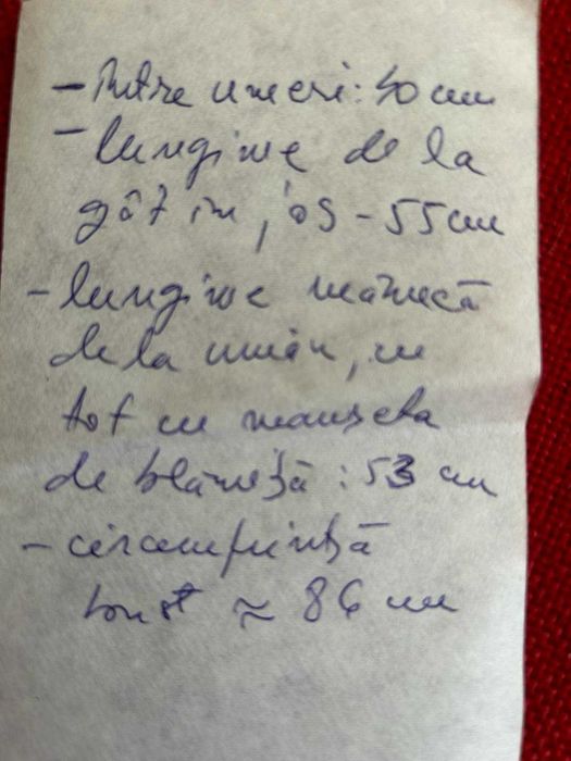 Cojoc din piele naturala